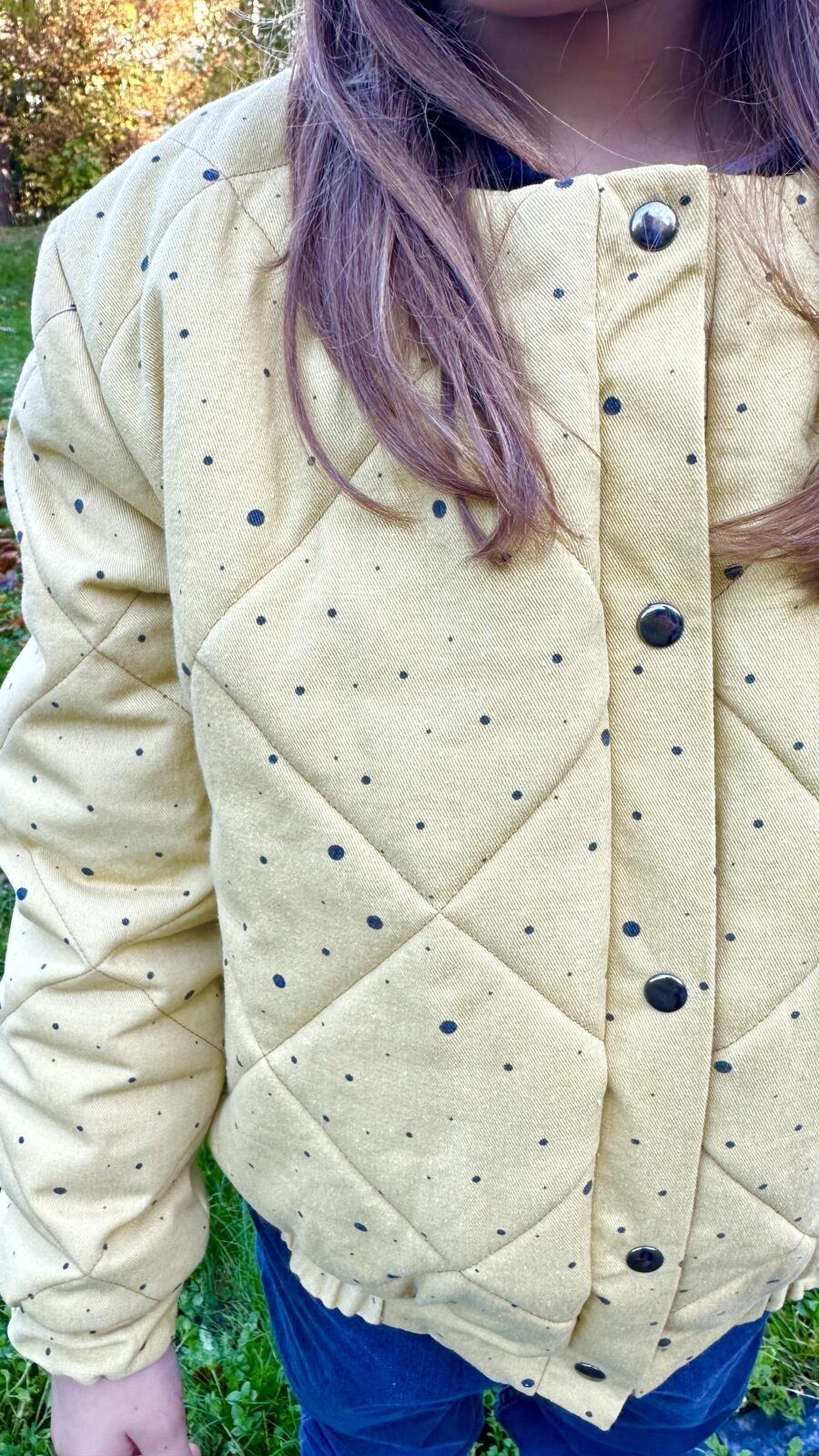 Ocher Jacket with Black Dots - Image 3