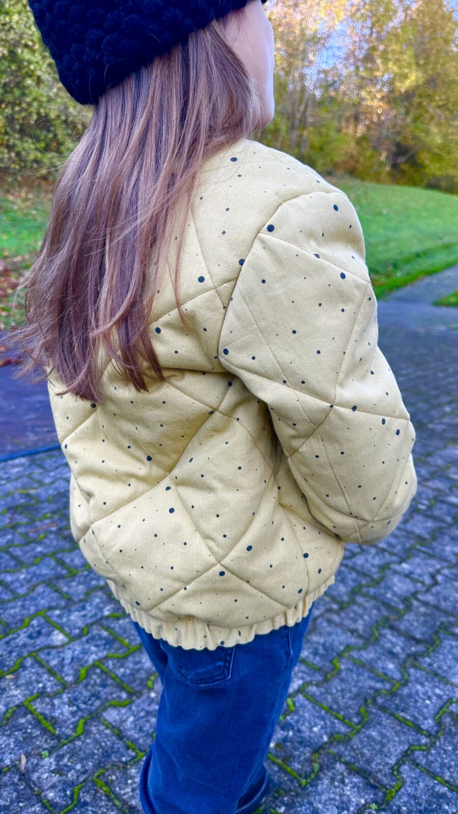 Ocher Jacket with Black Dots - Image 4